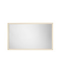 Nova Luce LED Spiegel Ambor dimmbar 49W neutralweiss 4000K IP44 Gold Aluminium Spiegelglas 120x70cm 9006020