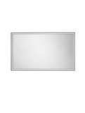 Nova Luce LED Spiegel Ambor dimmbar 48W neutralweiss 4000K IP44 Schwarz Aluminium Spiegelglas 120x70cm 9006022
