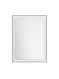 Nova Luce LED Spiegel Ural 29W warmweiss 3000K IP44 Aluminium Spiegelglas 80x60cm 9006037