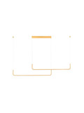 Nova Luce LED Pendelleuchte Strita dimmbar 40W warmweiss 3000K Messinggold Aluminium 150cm 9006089