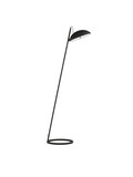 Nova Luce LED Stehleuchte Flute dimmbar 30W warmweiss 3000K Schwarz Aluminium 153cm 9006100