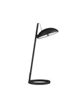 Nova Luce LED Tischleuchte Flute dimmbar 18W warmweiss 3000K Schwarz Aluminium 53x28cm 9006102