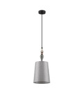 Nova Luce Pendelleuchte Damo E27 Schwarz Grau Braun Metall Keramik Ø22cm 9009150