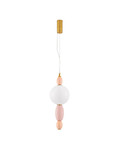 Nova Luce LED Pendelleuchte Obrie 12W warmweiss 3000K Mehrfarbig Glas Metall Ø20cm 9009152