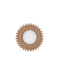 Nova Luce Wandleuchte Petel G9 Karamell Opal Glas Keramik Ø23,5cm 9009220