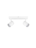 Nova Luce Deckenleuchte Alma 2-flammig 2xGU10 IP44 Weiß Aluminium 37x13cm 9011316