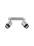 Nova Luce Deckenstrahler Ison schwenkbar 2-flammig 2xGU10 Nickel Metall 40x17cm 9011327