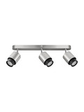 Nova Luce Deckenstrahler Ison schwenkbar 3-flammig 3xGU10 Nickel Metall 48x17cm 9011329