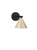 Nova Luce Wandleuchte Conico GU10 Gold Schwarz Aluminium Ø12cm 9011426
