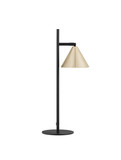Nova Luce Tischleuchte Conico schwenkbar GU10 Gold Schwarz Aluminium 42x19cm 9011434