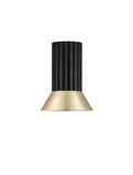 Nova Luce Deckenleuchte Luvia GU10 Gold Schwarz Aluminium Ø10cm 9011438