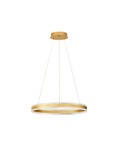 Nova Luce LED Pendelleuchte Alaro dimmbar 46W warmweiss 3000K Messinggold Stahl Aluminium Ø60cm 9019725