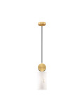 Nova Luce Pendelleuchte Maru E27 Messinggold Stahl Aluminium Ø12cm 9019756