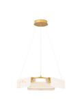 Nova Luce LED Pendelleuchte Aider dimmbar 34W warmweiss 3000K Messinggold Stahl Aluminium Ø63cm 9019758