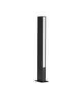 Nova Luce LED Sockelleuchte Stor 12W warmweiss 3000K IP65 salzwasserfest Schwarz Aluminium 60cm 9030111