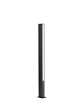 Nova Luce LED Wegeleuchte Stor 17W warmweiss 3000K IP65 salzwasserfest Schwarz Aluminium 100cm 9030112