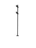 Nova Luce LED Wegeleuchte Darma drehbar 13W warmweiss 3000K IP65 salzwasserfest Schwarz Aluminium 122cm 9030117