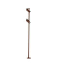 Nova Luce LED Wegeleuchte Darma drehbar 13W warmweiss 3000K IP65 salzwasserfest Cortenstahl Aluminium 122cm 9030118