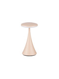 Nova Luce LED Akku-Tischleuchte Elbo dimmbar 2W warmweiss 3000K USB IP54 Creme Aluminium Ø9cm 9030137