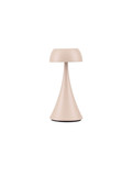 Nova Luce LED Akku-Tischleuchte Ycro dimmbar 2W warmweiss 3000K USB IP54 Creme Aluminium Ø8cm 9030142