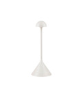 Nova Luce LED Akku-Tischleuchte Dalt dimmbar 1W warmweiss 3000K USB IP54 Weiß Aluminium Ø9,5cm 9030144