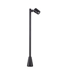 Nova Luce Wegeleuchte Spy schwenkbar GU10 IP65 salzwasserfest Schwarz Aluminium 100cm 9030157