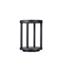 Nova Luce LED Sockelleuchte Optus 9W warmweiss 3000K IP65 salzwasserfest Schwarz Aluminium 28cm 9030162