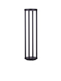 Nova Luce LED Wegeleuchte Optus 9W warmweiss 3000K IP65 salzwasserfest Schwarz Aluminium 80cm 9030163