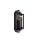 Nova Luce Außen-Wandleuchte Amel E27 IP65 salzwasserfest Schwarz Aluminium 23x9,5cm 9030165