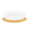 Nova Luce LED Deckenleuchte Sigi dimmbar 50W warmweiss 3000K Weiß Holz Aluminium Metall Ø60cm 9030504