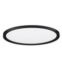 Nova Luce LED Deckenleuchte Aoton dimmbar 35W CCT warm-/neutralweiss 2700/3000/4000K Schwarz Aluminium Metall Ø40cm 9030509
