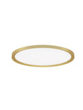 Nova Luce LED Deckenleuchte Aoton dimmbar 35W CCT warm-/neutralweiss 2700/3000/4000K Gold Aluminium Metall Ø40cm 9030510
