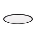 Nova Luce LED Deckenleuchte Aoton dimmbar 55W CCT warm-/neutralweiss 2700/3000/4000K Schwarz Aluminium Metall Ø60cm 9030512