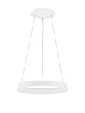 Nova Luce LED Pendelleuchte Ormi dimmbar 38W CCT warmweiss 2700/3000K Weiß Aluminium Ø45cm 9030518