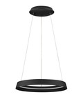 Nova Luce LED Pendelleuchte Ormi dimmbar 38W CCT warmweiss 2700/3000K Schwarz Aluminium Ø45cm 9030519