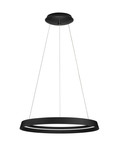 Nova Luce LED Pendelleuchte Ormi dimmbar 52W CCT warmweiss 2700/3000K Schwarz Aluminium Ø60cm 9030522