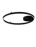 Nova Luce LED Deckenleuchte Hedra dimmbar 60W warmweiss 3000K Schwarz Aluminium Metall Ø60cm 9030527