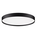 Nova Luce LED Deckenleuchte Roi dimmbar 48W CCT warm-/neutralweiss 2700/3000/4000K Schwarz Aluminium Metall Ø50cm 9030535