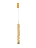 Nova Luce LED Pendelleuchte Bento 7W warmweiss 3000K Cognac Messinggold Glas Metall Ø8cm 9030550