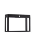 Nova Luce LED Solar-Sockelleuchte Berni 2W warmweiss 3000K Bewegungsmelder IP65 Schwarz Aluminium 15,5cm 9030565