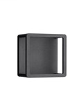 Nova Luce LED Außen-Wandleuchte Misti 9W warmweiss 3000K IP65 Schwarz Aluminium 18x18cm 9030568