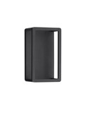 Nova Luce LED Außen-Wandleuchte Akmi 9W warmweiss 3000K IP65 Schwarz Aluminium 26x15cm 9030570