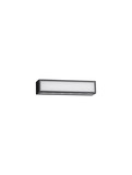 Nova Luce LED Außen-Wandleuchte Inga 18W warmweiss 3000K IP65 salzwasserfest Schwarz Aluminium 30x7cm 9030595