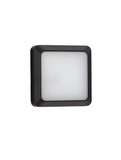 Nova Luce LED Außen-Wandleuchte Appia 5W warmweiss 3000K IP54 Schwarz Aluminium 12,5x12,5cm 9030597