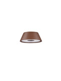 Nova Luce LED Akku-Leuchtenkopf Lumo dimmbar 2W warmweiss 3000K USB IP54 Cortenstahl Aluminium Ø6cm 9030614