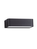 Nova Luce LED Solar-Wandleuchte Videno 2W warmweiss 3000K IP65 Anthrazit Aluminium 20x10cm 9030624