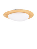 Nova Luce LED Deckenleuchte Nimbus dimmbar 21W warmweiss 3000K Holz Stahl Aluminium Ø47cm 9030648