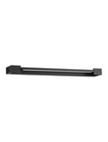 Nova Luce LED Wandleuchte Arga 17W warmweiss 3000K IP44 Schwarz Aluminium 60x10cm 9030705