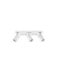 Nova Luce Deckenstrahler Esto schwenkbar 3-flammig 3xGU10 Weiß Aluminium 35x12cm 9030782