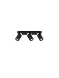 Nova Luce Deckenstrahler Esto schwenkbar 3-flammig 3xGU10 Schwarz Aluminium 35x12cm 9030783